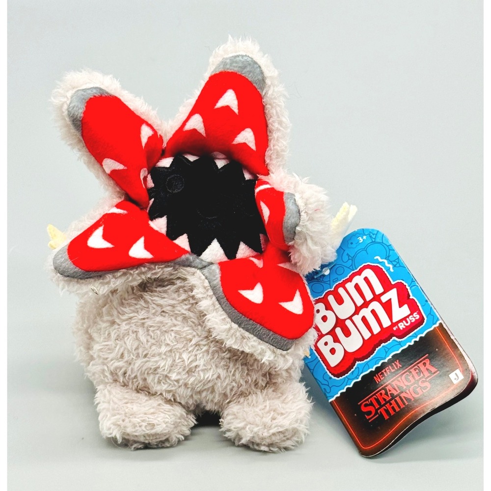 BumBumz Plush Stranger Things Demogorgon Grey Red Netflix Jazwares Russ Soft Toy